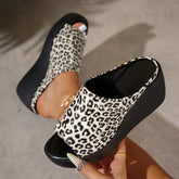 Tamanco Feminino Leopartty Plataforma Anatômico Conforto Premium