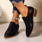 Sapatos Feminino Oxford Plataforma & Couro