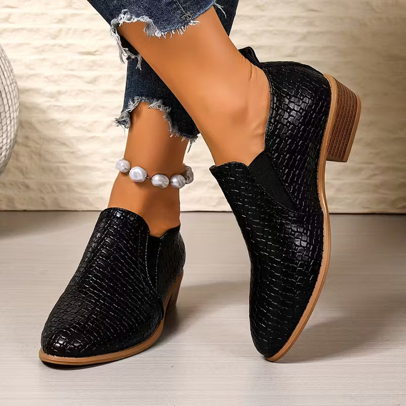 Sapatos Feminino Oxford Plataforma & Couro