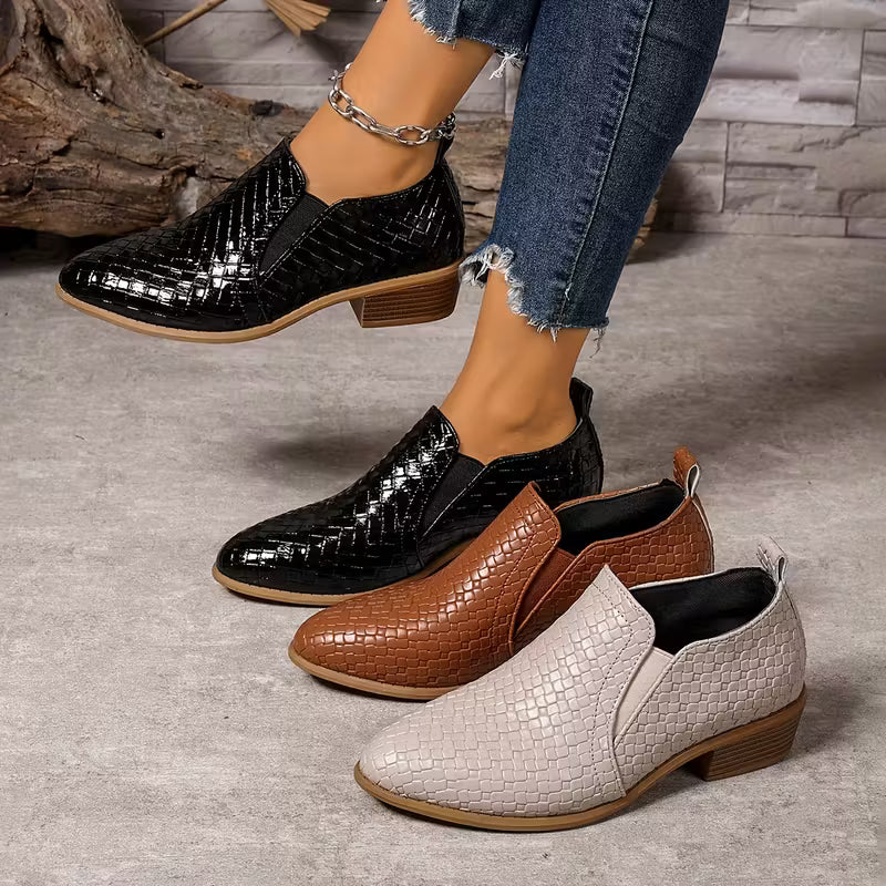 Sapatos Feminino Oxford Plataforma & Couro