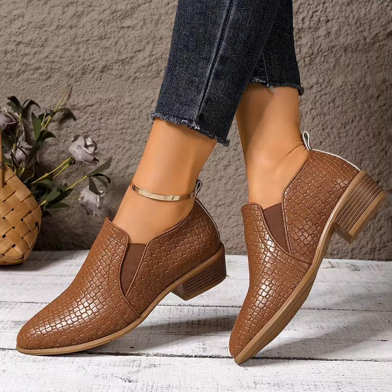 Sapatos Feminino Oxford Plataforma & Couro