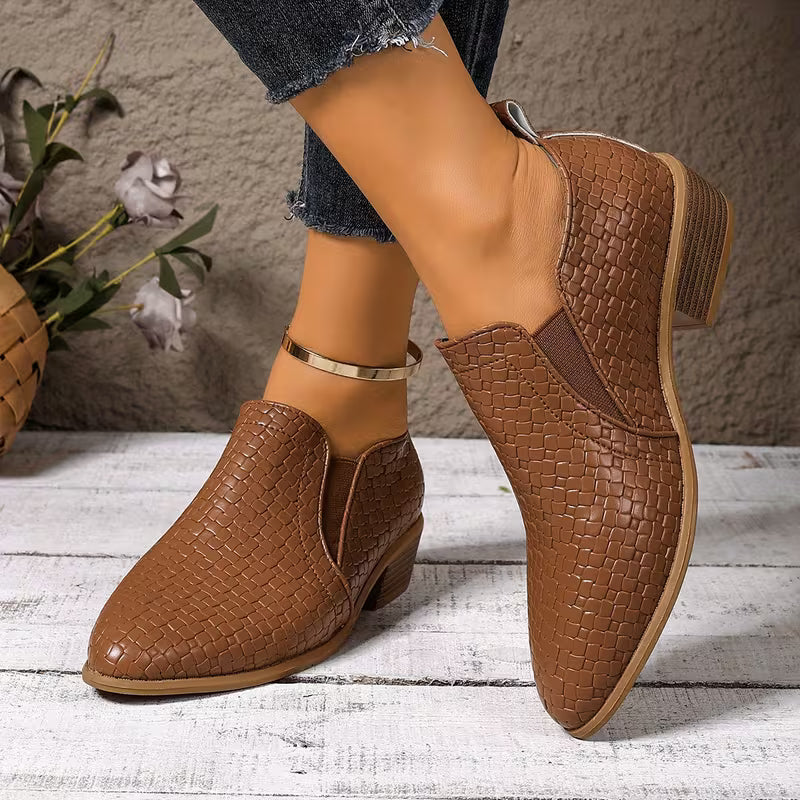 Sapatos Feminino Oxford Plataforma & Couro