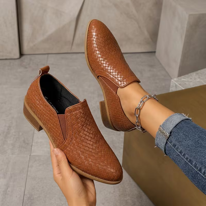 Sapatos Feminino Oxford Plataforma & Couro