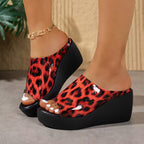 Tamanco Feminino Leopartty Plataforma Anatômico Conforto Premium